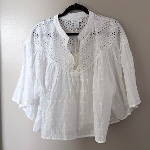 NWT Calypso St. Barth Eyelet Blouse